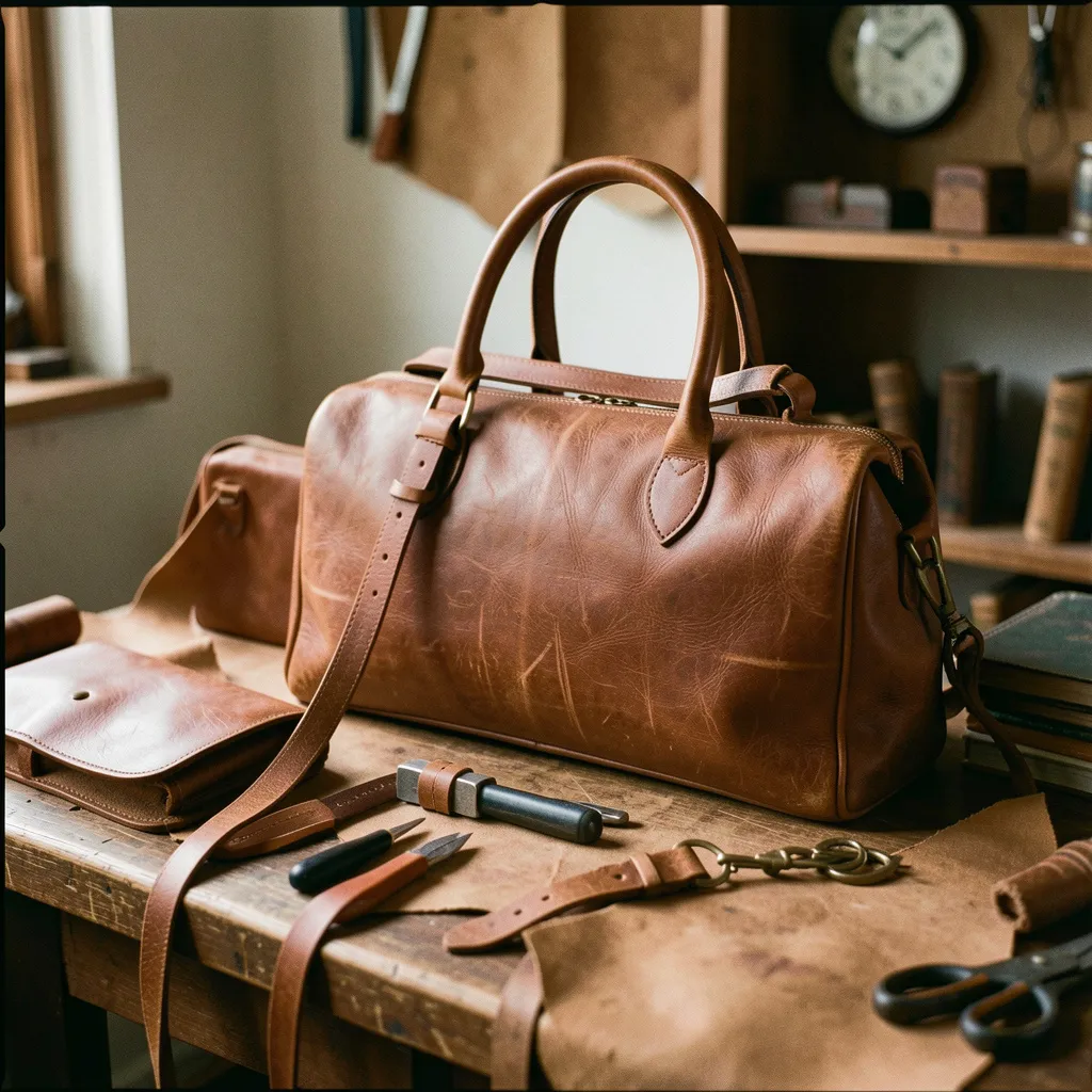 Handmade leather bag